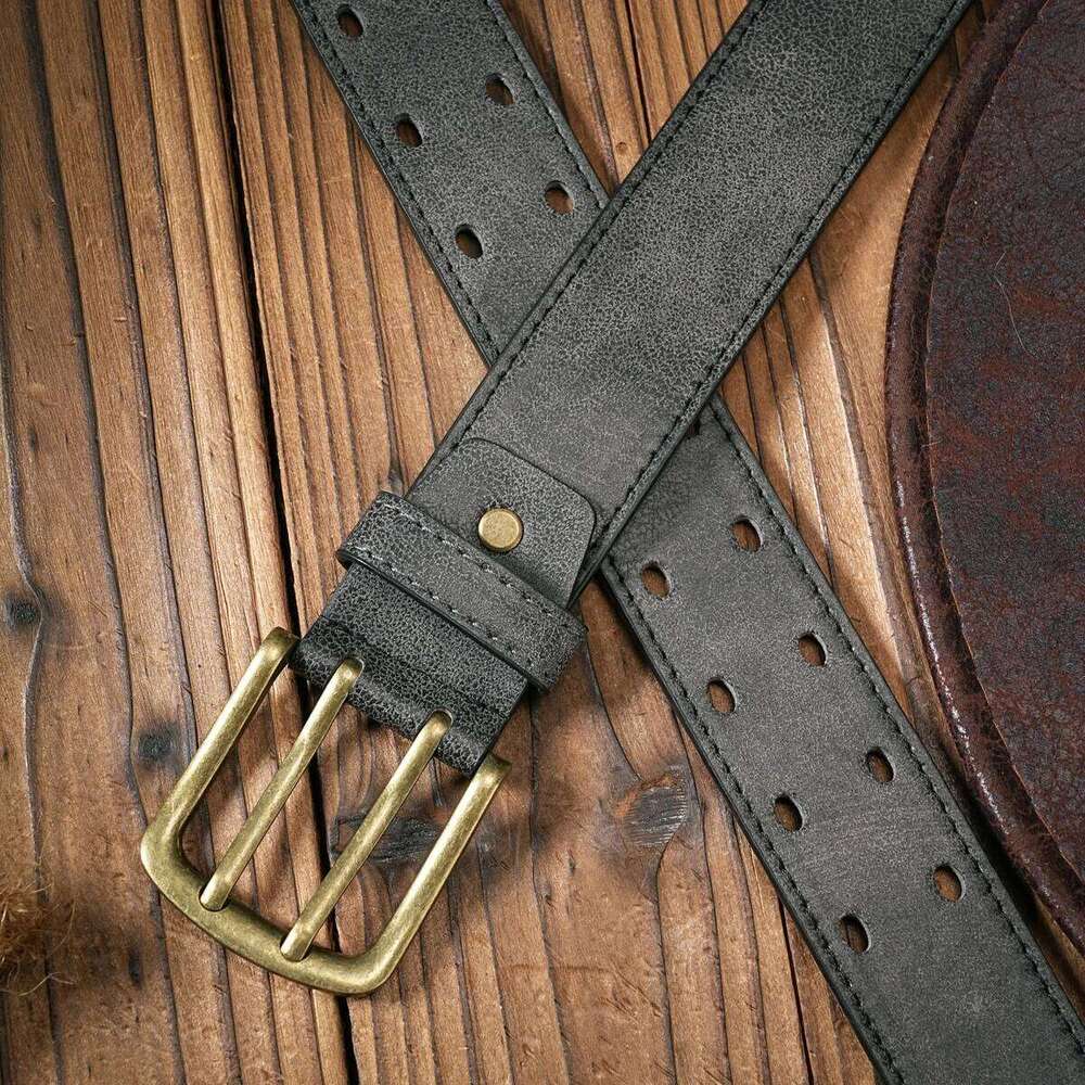 Vintage fashion collision! PU leather alloy buckle waistband, for both men and women, to create a personalized western style Y260225