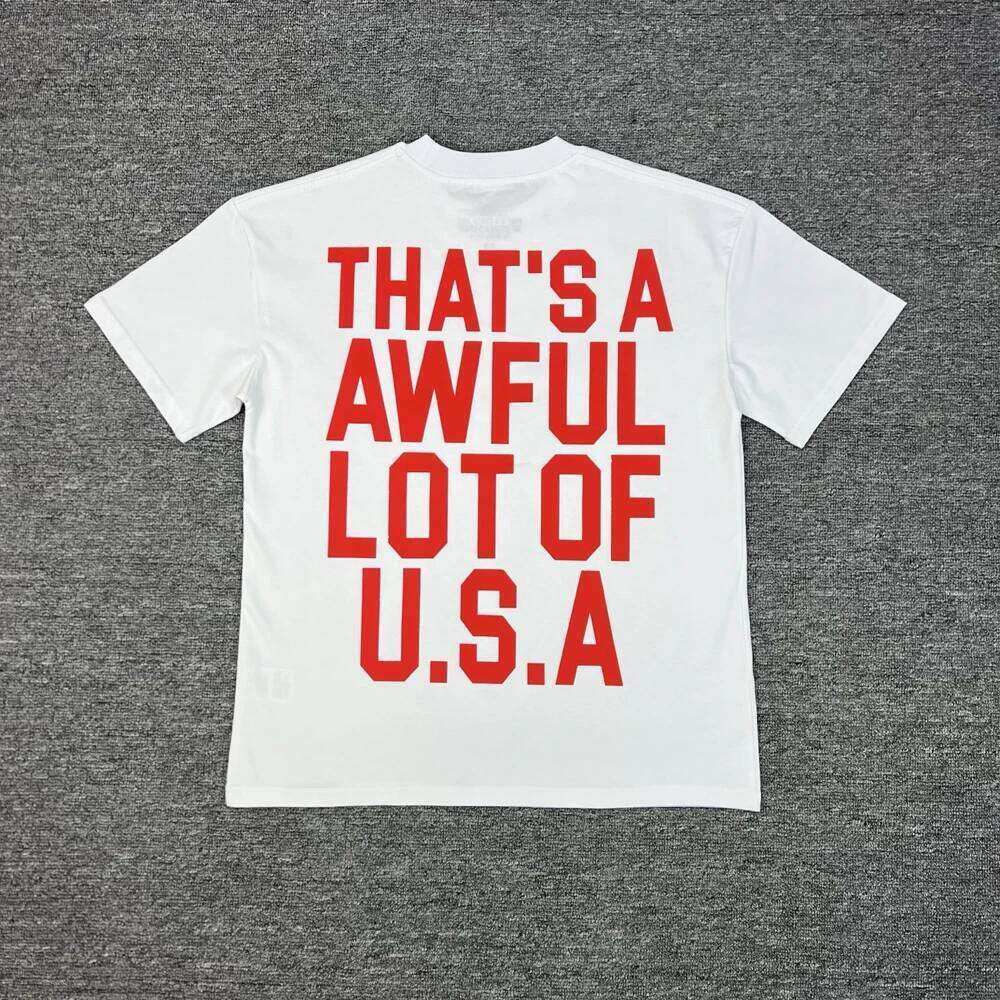 Red letter balck printing That's A Awful Lot of Cough Syrup white T-shirt Men Women Tops Tee T Shirt C260225