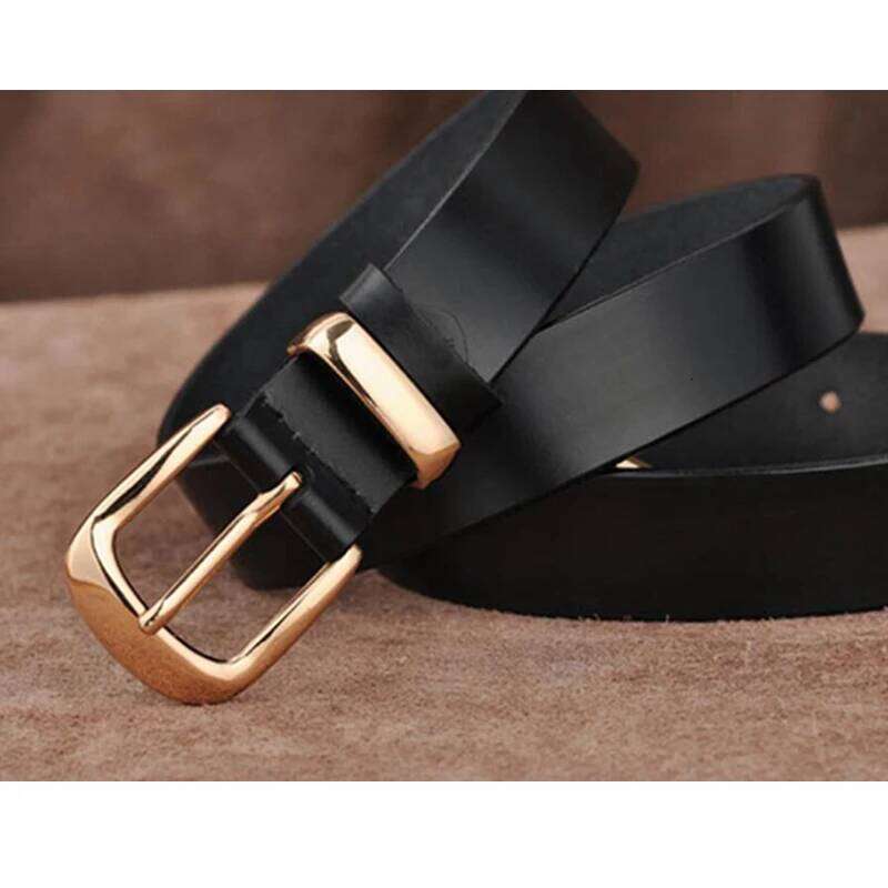 MEDYLA Women's Casual All Match Brief Genuine Leather Women Strap Pure Color Belts Top Quality Jeans Belt L27 Y260225