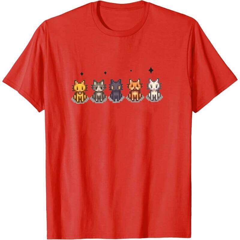 Christmas T-shirt Stardew Valley Shirt Funny Woman T-Shirt Cartoon Graphic T Shirts Men's Tees Promo Clothes C260225