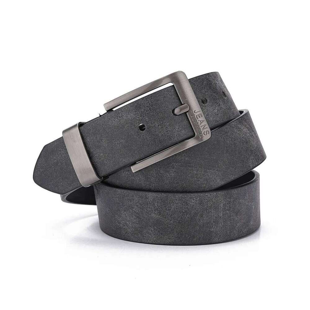 New Men's High-Quality PU Leather Metal Pin Buckle Leisure Business Waistband Fashionable Male Accessory Designer Belt Y260225