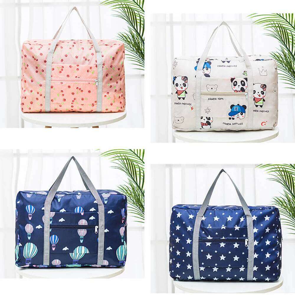 Women Travel Tote Large Capacity Duffel Storage Waterproof Zipper Closure with Trolley Sleeve Ladies Vacation Simple Bag Y260225