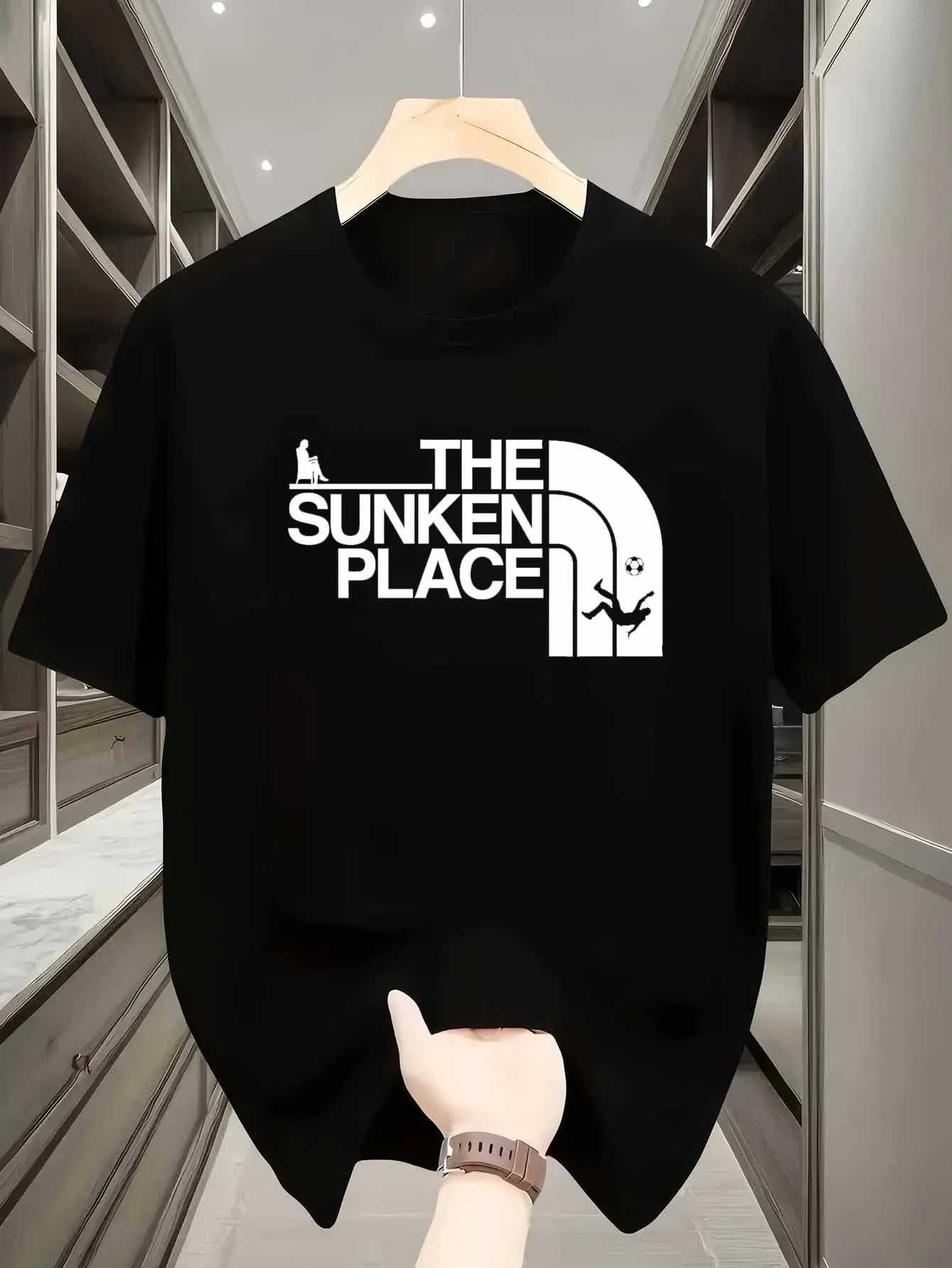 Men's Humorous Graphic Print Crew Neck T-Shirt | Premium Cotton Casual Short Sleeve Tee for Streetwear StyleT260225