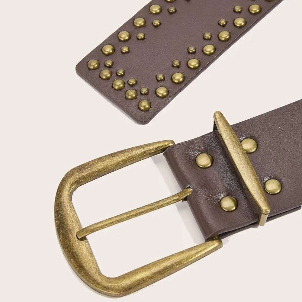 Unisex Rivet Pin Buckle Belt - Stylish & Versatile Y260225