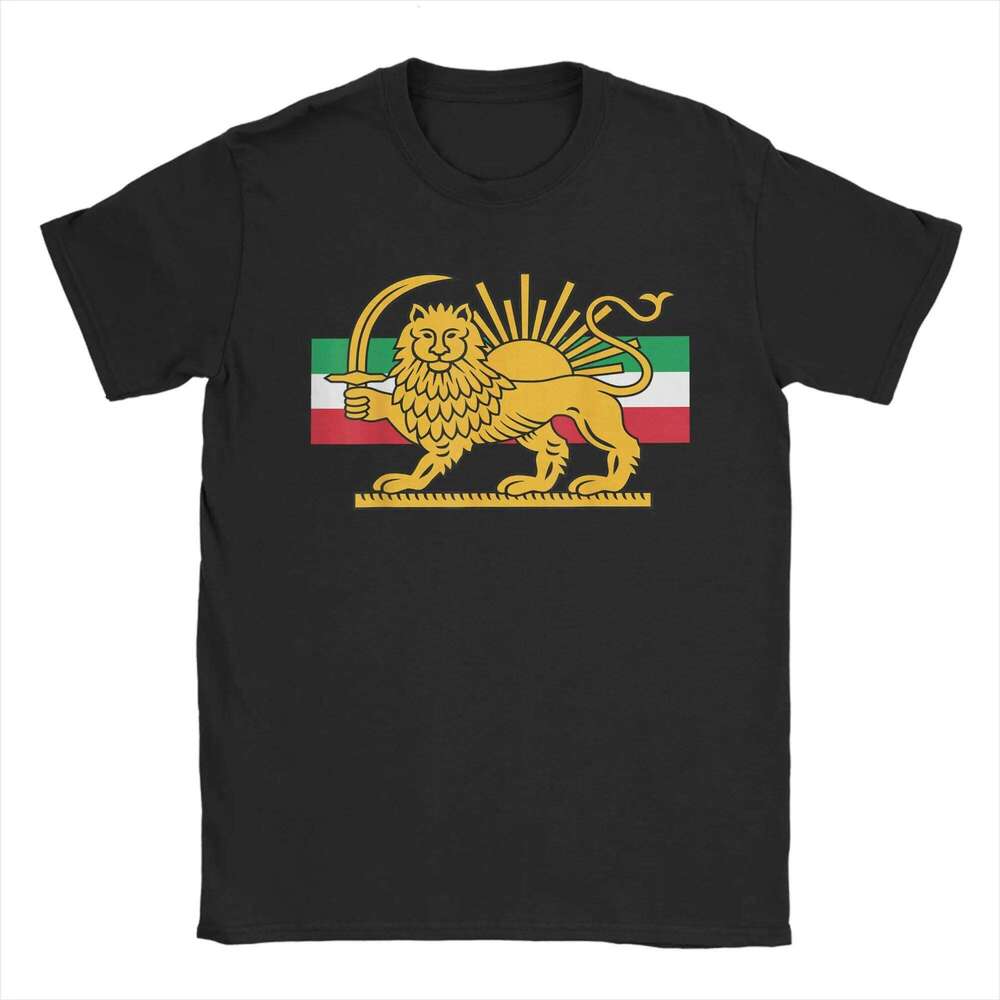Men Shir O Khorshid Lion And Sun Iran Persia T Shirts Cotton Clothes Streetwear Short Sleeve T-Shirt Casual Tee Shirt Large Size C260225