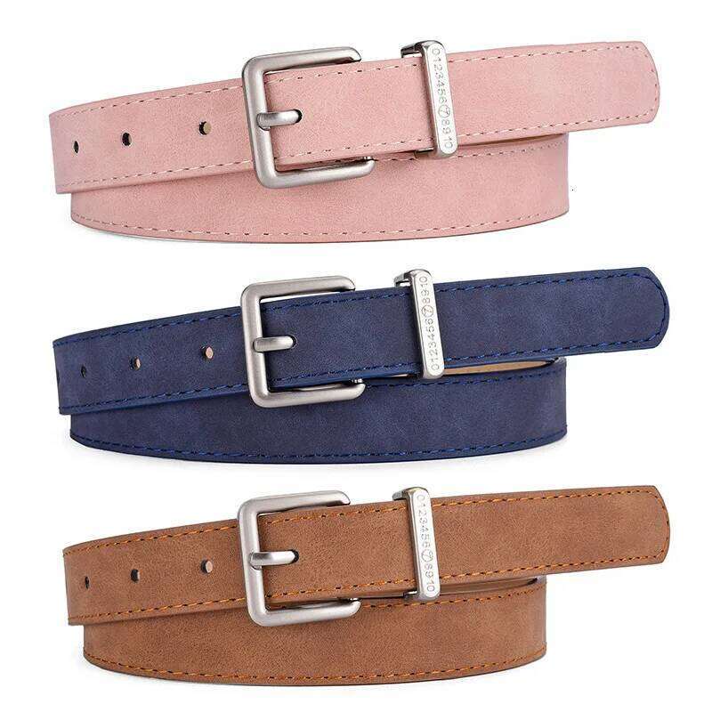 Women's Fashion Pin Buckle Thin Genuine Luxury Soft Women with Cargo Pants Jeans Unisex PU Leather Belt men Y260225