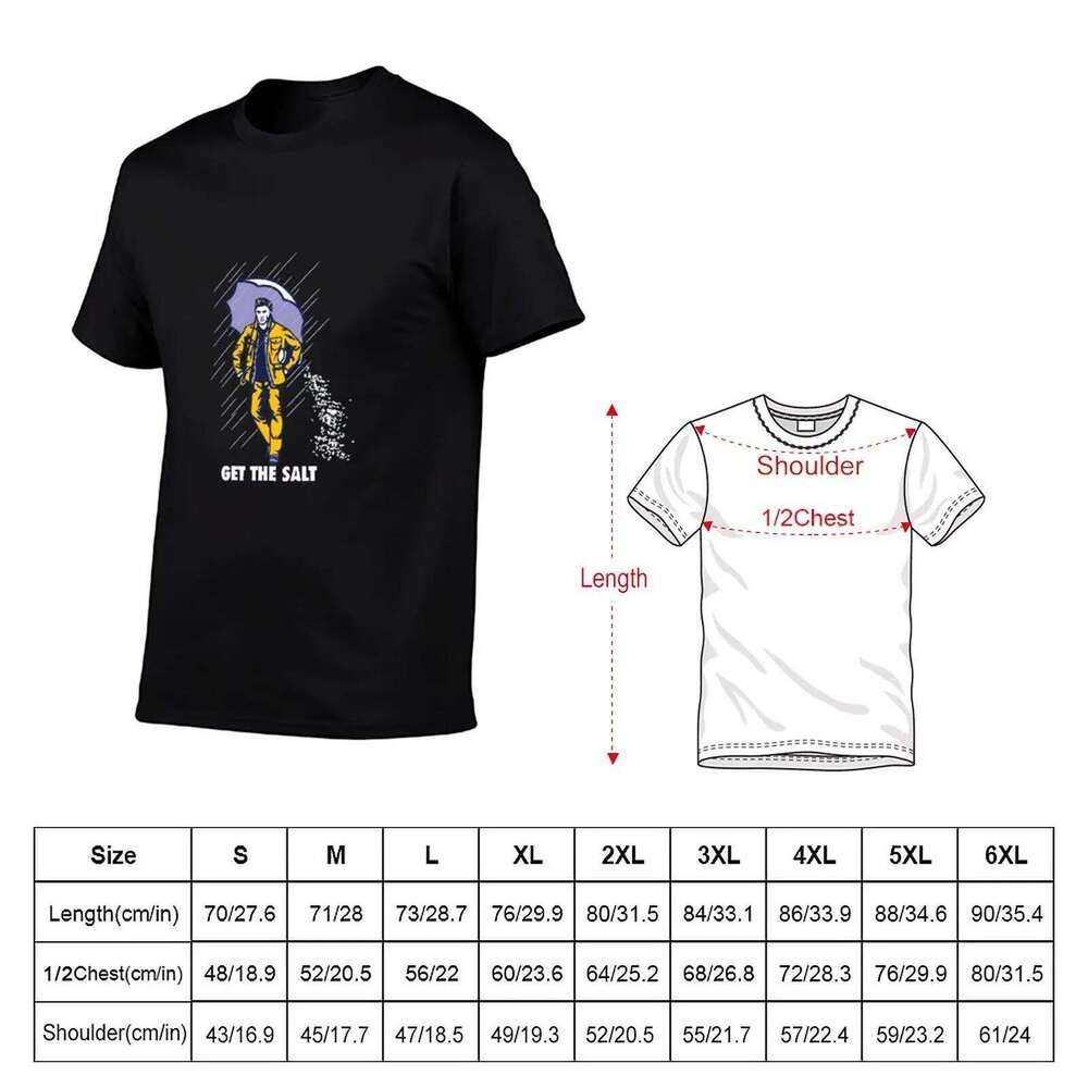 Get The Salt Dean Winchester Funny Supernatural T Shirt t shirt men 100% cotton brand T-Shirt H260225