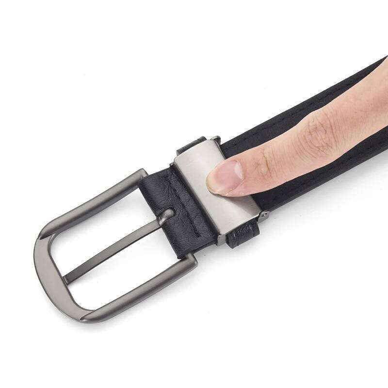 Fashionable Alloy Pin Buckle PU High Quality Men's Formal Occasion Business Belt Trendy Unisex Gift Y260225