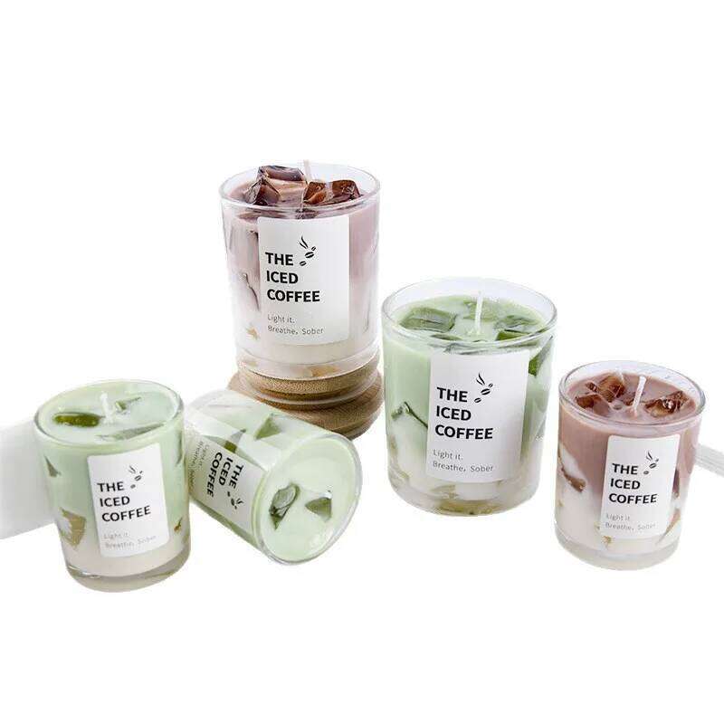 Jelly Wax Coffee Cup Aromatherapy Bedroom Smoke Free Candles Romantic Atmosphere Fragrance H260225