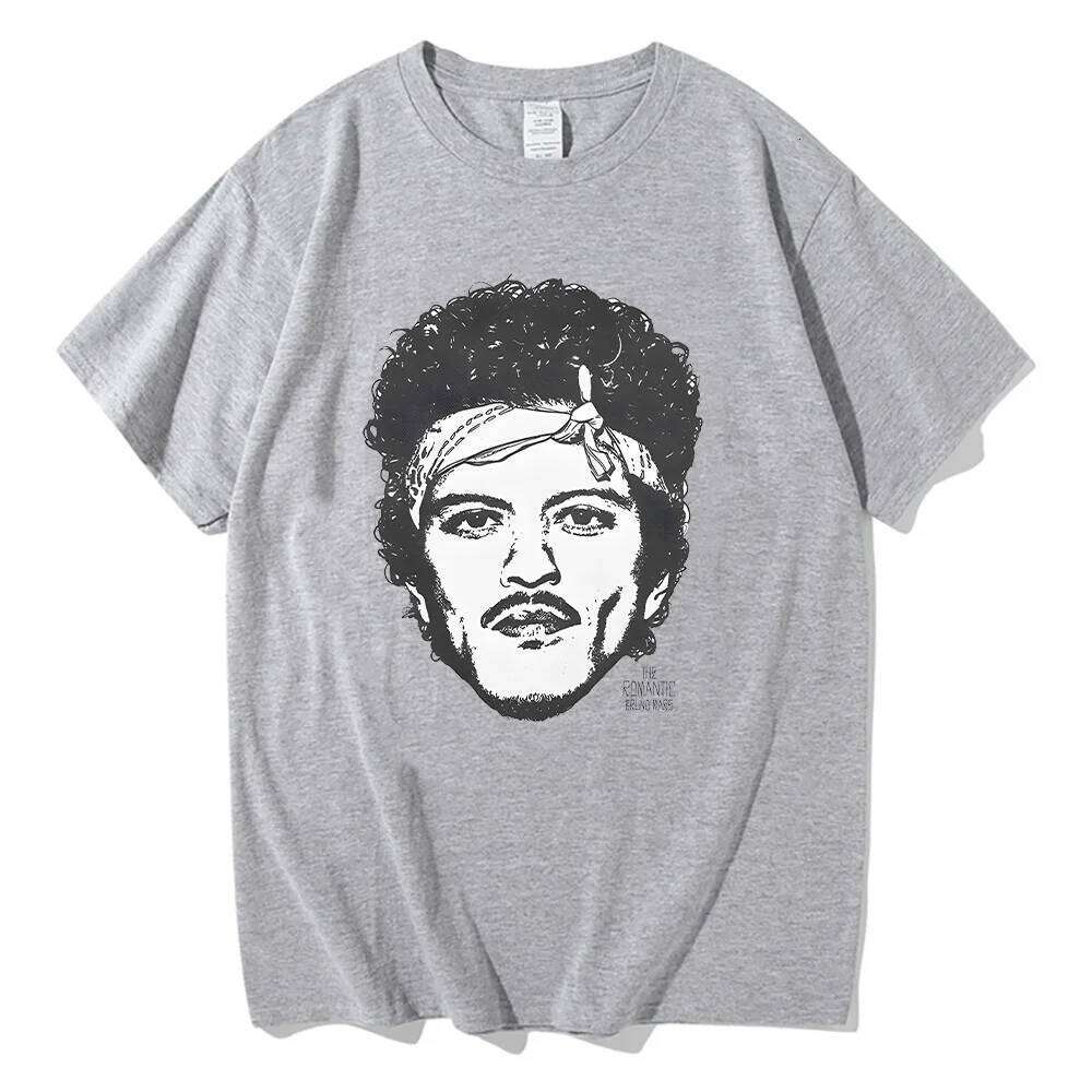 Bruno Mars The Romantic Rose Tee Man Woman Harajuku Short Sleeve O-neck Casual Gift Clothes Fashion Comfort Cotton T Shirt C260225