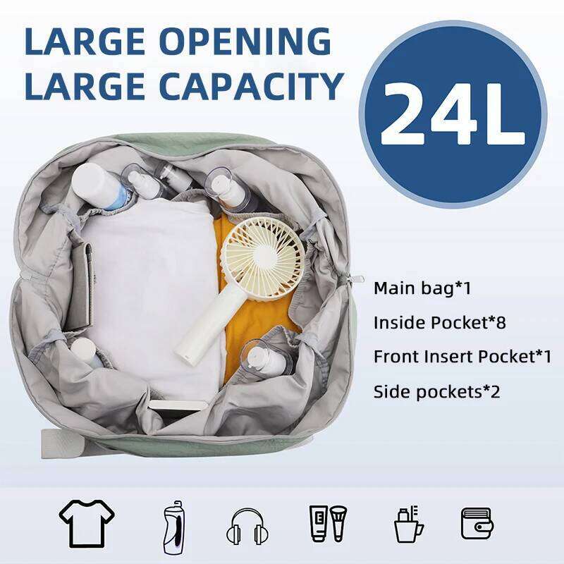 TINYAT Multi Color Women's Travel Bag, Large Capacity Polyester Crossbody Bag for Flight Attendant Carrying Carry and Travel. Y260225