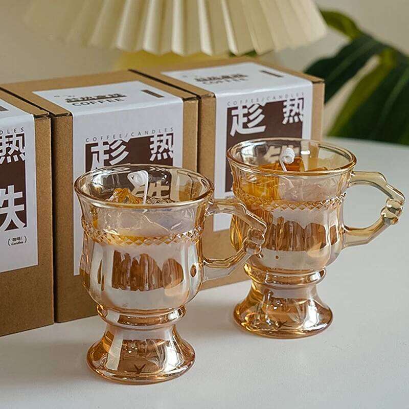 Creativity Latte Coffee Scented Candle Aromath Soy Wax Wedding Birthday Candles Party Home Diner Decoration Souvenirs H260225