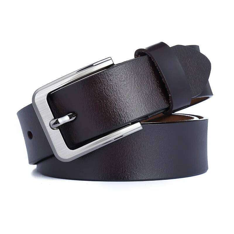Men's Extra Long 170 160 150 140cm, Original Genuine Leather Belt, Cowhide Alloy Pin Buckle, Casual Trousers Pants Belt Y260225