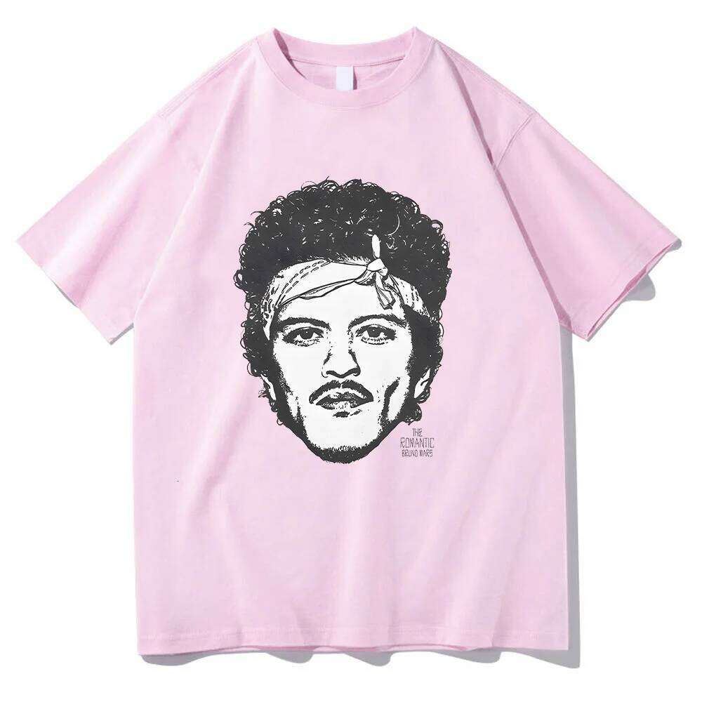 Bruno Mars The Romantic Rose Tee Man Woman Harajuku Short Sleeve O-neck Casual Gift Clothes Fashion Comfort Cotton T Shirt C260225