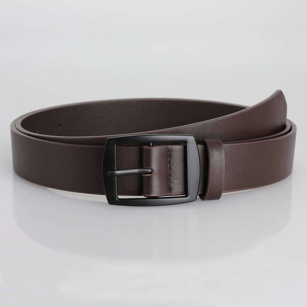 New Men's High-Quality PU Leather Metal Pin Buckle Leisure Business Waistband Fashionable Lady Accessory Designer Belt Y260225