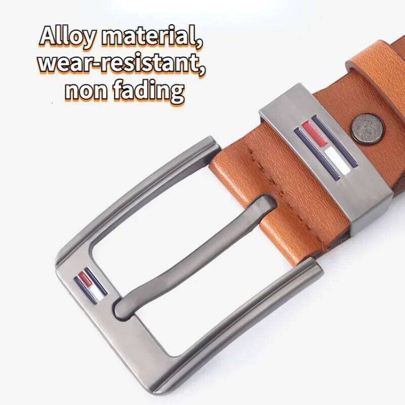 Leather Alloy Square Pin Buckle Famous Brand Luxury Designer Belt Sor Business Leisure Belts for Men Jeans Pants Waistband Y260225