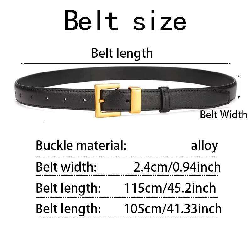 Fashion Women's High Quality Golden Buckle PU Leather Casual Best Matching Dress Jeans Belts Women Accessory Designer Belt Y260225