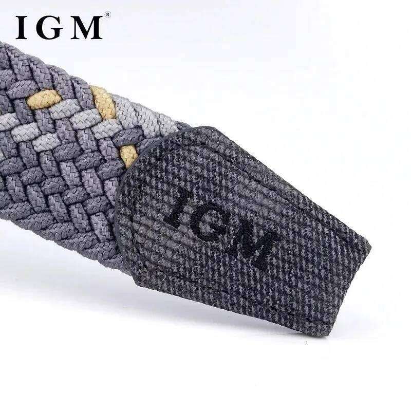 Men Canvas Woven Any-elastic Stretch For Boys Young Versatile Pants Jeans Pin-buttoned Fashion Belt Y260225