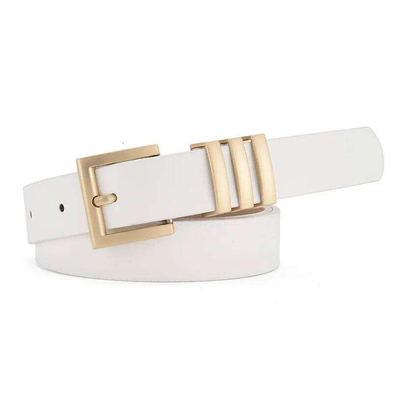 2023 New Fashion Gold Siliver Square Pin Buckle Belts for Women Black Brown Female Waistband Ladies Dress Jeans Adjustable Belst Y260225