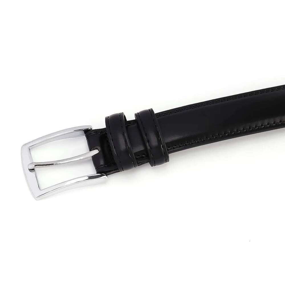 Fashionable Business Men's Belt, Durable Single Prong Buckle, Multiple Colors Available, Dark Color Series, Leather Belt for Dai Y260225