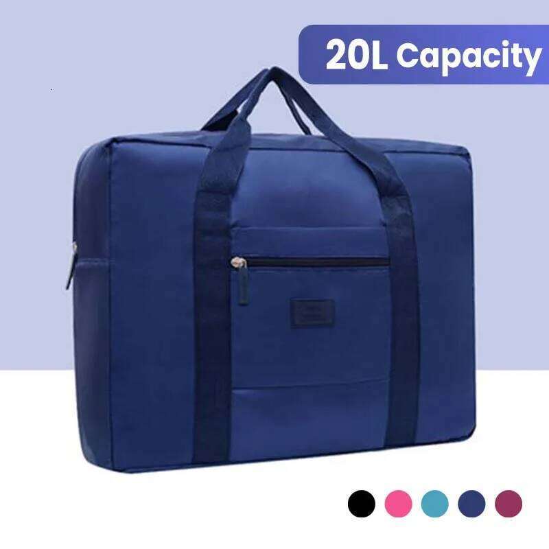 Unisex Foldable Duffel Bag: Lightweight, Compact Carry-On Tote for Weekenders & Overnight Trips Y260225