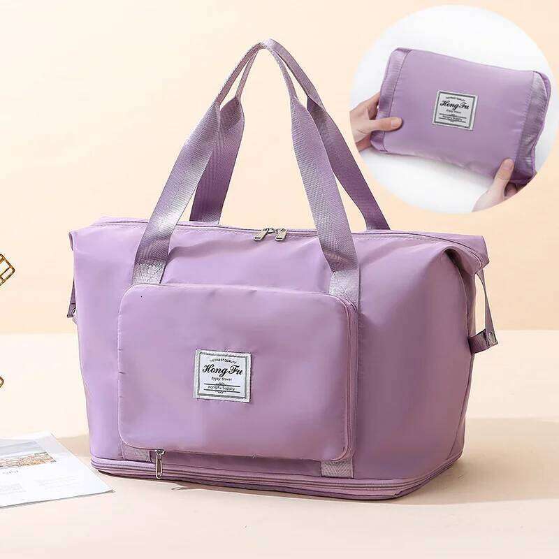 Large Capacity Gym Bags Waterproof Luggage for Women Foldable Dry and Wet Separation Fitness Handbag Travel Bag Y260225