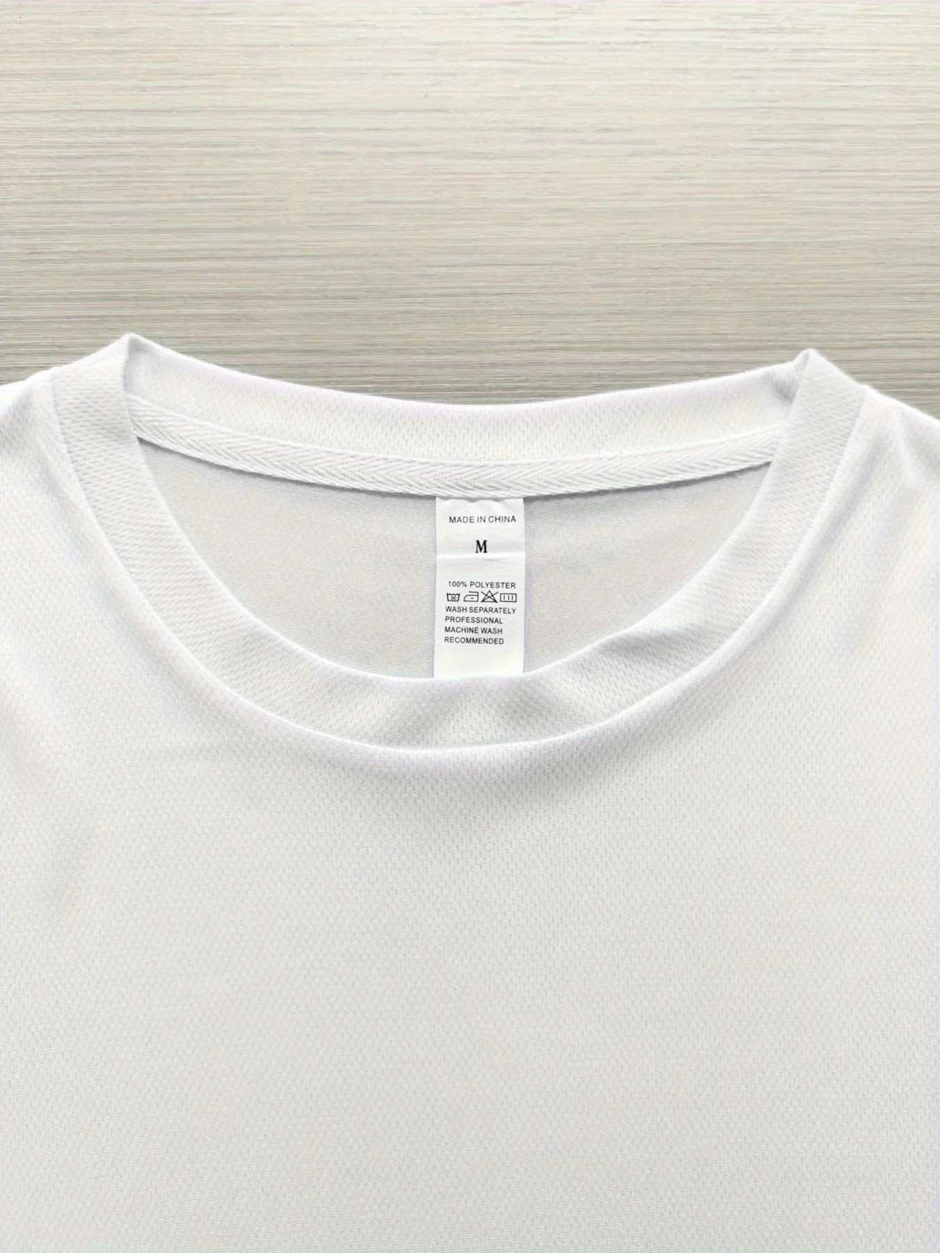 Men's Modern Monogram Print Crew Neck T-Shirt | Premium Cotton Casual Short Sleeve TeeT260225