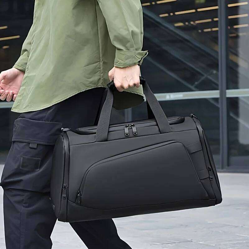 Men's Travel Duffels with Independent Shoe Compartment Casual Sports Gym Weekend Overnight Bag For University Students Y260225
