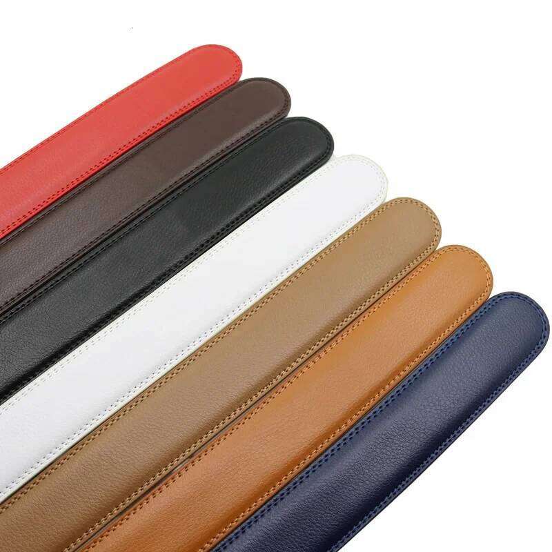 Men's Click Belt automatic buckle 130cm 140cm Comfort Leather Ratchet Dress with Slide Buckle -Adjustable Trim to Fit 120cm Y260225