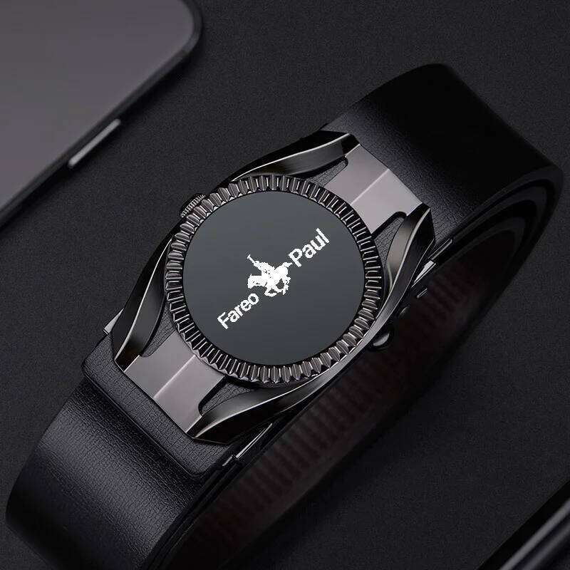Men's Business Alloy Automatic Buckle Luxury Casual Belt High-Quality PU Leather Y260225