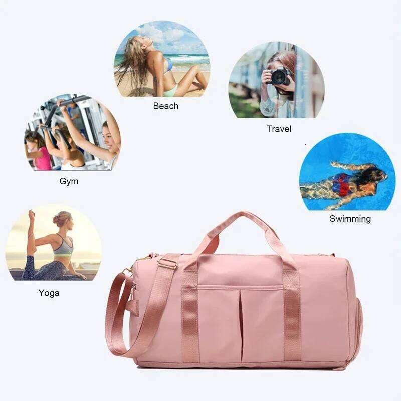 Gym Bag for Women with Shoe Compartment Durable Lightweight Yoga Large Handbags travel bag bolsos de viaje sac Y260225