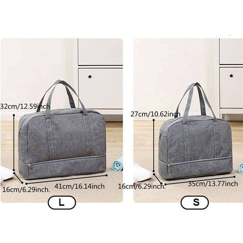 Fashion Folding Bag Women Oxford Travel Weekend Overnight Bags Large Capacity Hand Luggage Tote Duffel Accessory Supplies Y260225