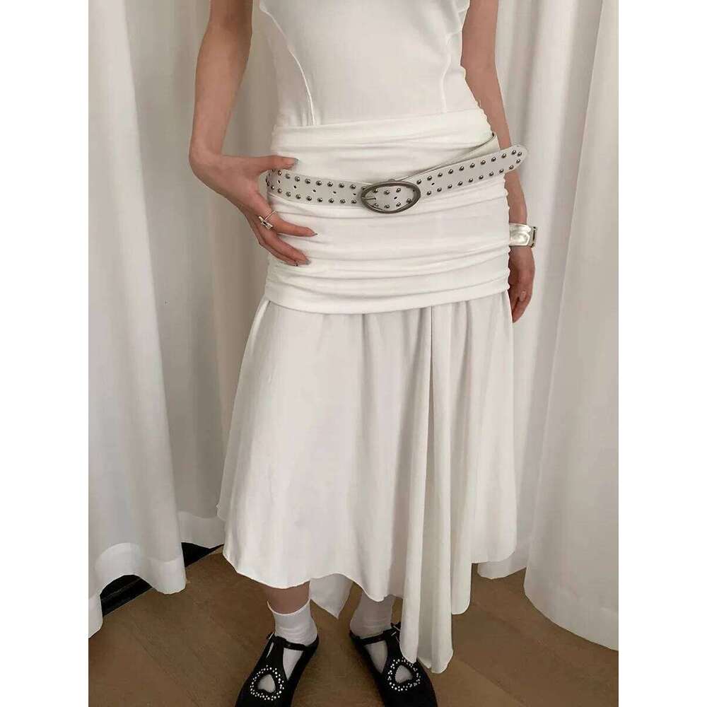 Bohemian Rivet Women 2024 New High-End Design Niche With Dress Y2K Belt Trend Y260225