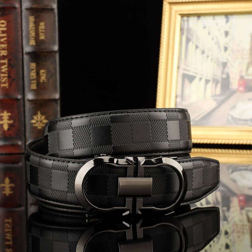 2025 Hot Selling Men's Belt Genuine Leather Automatic Buckle, Luxury High Quality Waistband for Business & Casual Wear Y260225