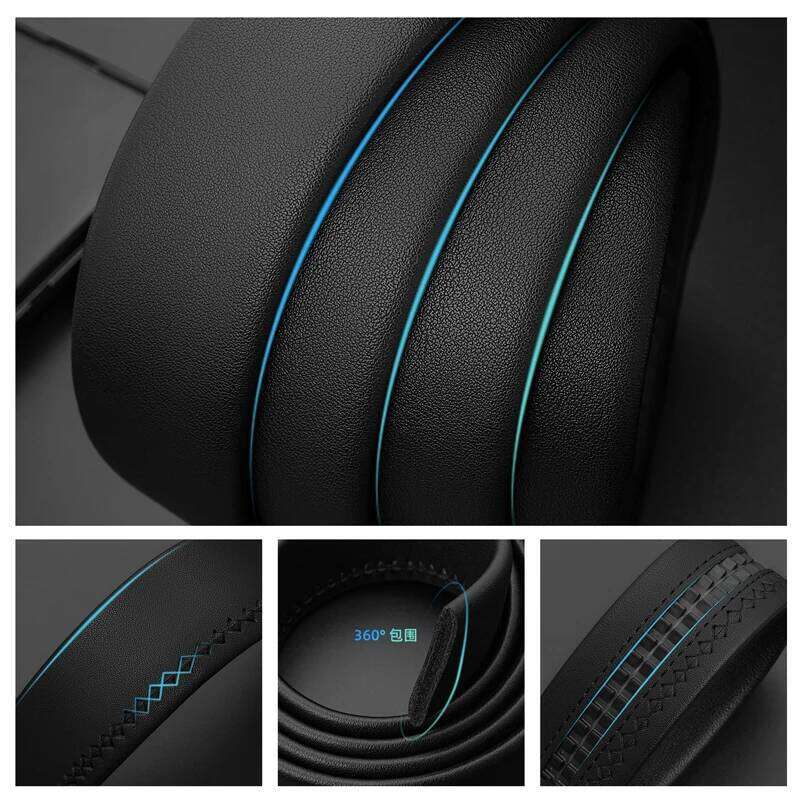 Men's leather automatic retro alloy wear-resistant mirror buckle head 100-130cm soft body business men's belt Y260225