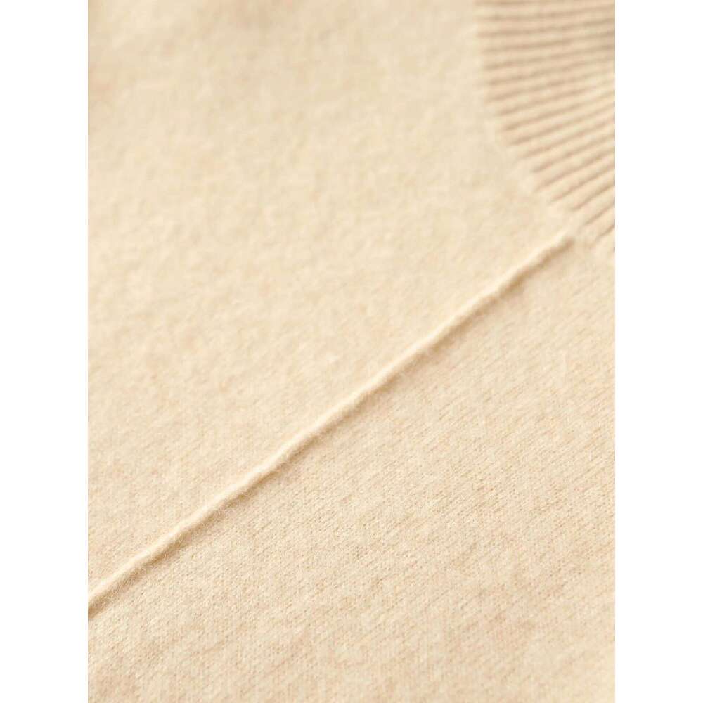 100% Merino Wool Turtleneck Autumn and Winter Knitted Long Knee-length Dress Women's Clothes 2025 New Style XJ260225