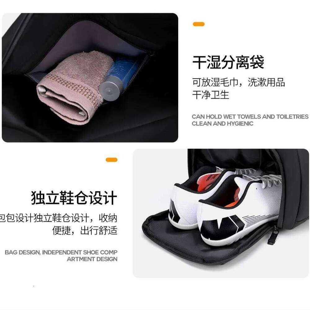 Unisex Duffle with Wet/Dry Separation,Large Capacity Sports Gym Bag,Portable Carry-On Bag for Fitness Travel Workout Y260225