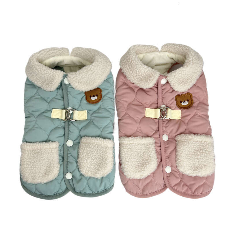 Famous brand Cross Border Vest Style Cute Small Dog Winter Puppy Teddy Spring Autumn Pet Cotton Clothes pupakaIK