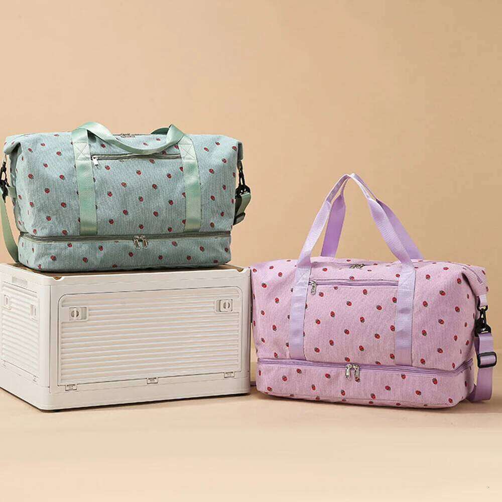 Travel Duffle Sport Gym with Shoe Compartment Weekender Luggage Bag for Women Girls Y260225