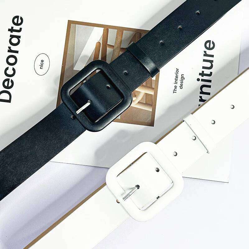 Y2k Pink for Women 2024 New Square Buckle Belt Dopamine Spicy Girl Decoration with Skirt Versatile Trend Y260225