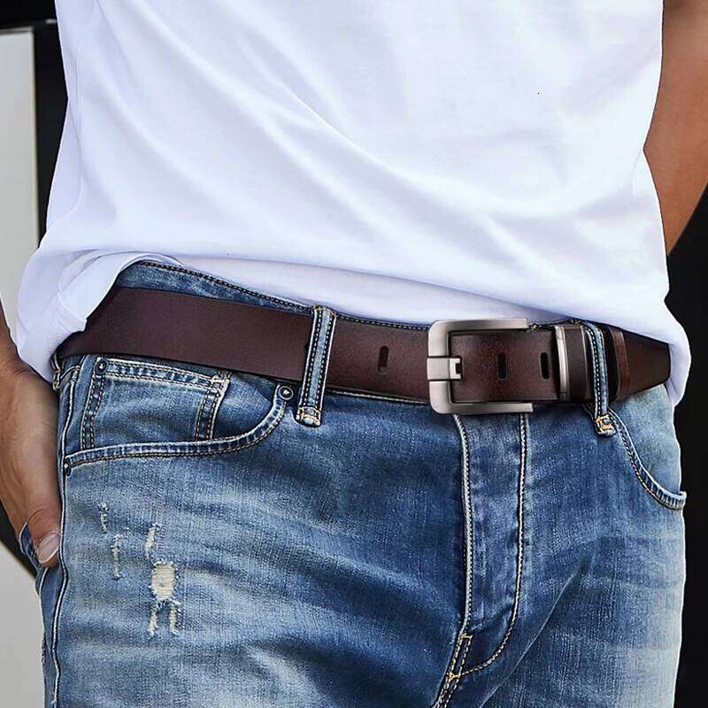 JIFANPAUL New Men's Fashionable Metal Alloy Needle Buckle, Adult Luxury Brand Jeans, Business Casual Belt Y260225