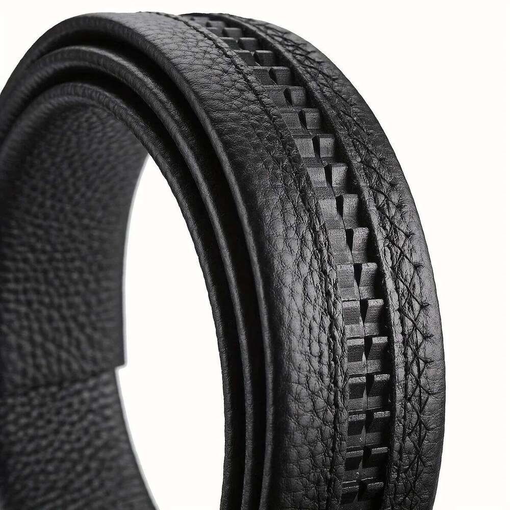 Fashion Business Men's Genuine Luxury Brand Alloy Buckle High-Quality PU Leather Soft Belt With Cargo Pants Jeans Y260225