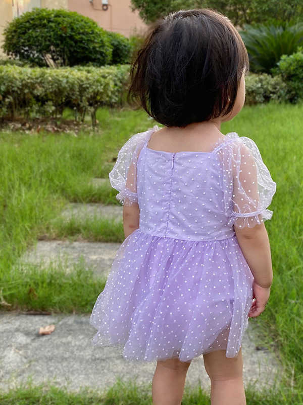 2025 Summer Baby Puff Sleeve Sweet Cute Princess dress Baby Girl Big Bow Strawberry Embroidered Mesh Wrap Skirt for Going Out Pa X250220