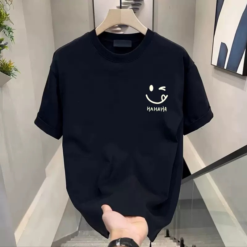 2026 New Design Men's Short-sleeved T-shirt For Outdoor Fashion, Casual, Business, Luxury, High-end, Versatile And Basic Round-neck Shirt Top