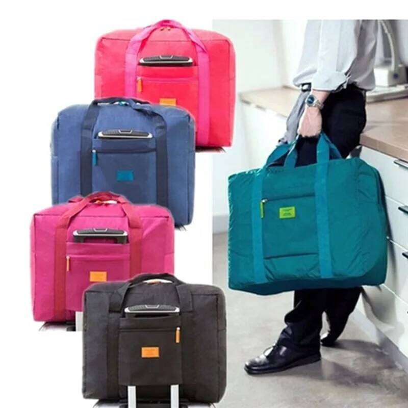 Portable Travel Folding Unisex Large Bag Women Capacity Hand Luggage Business Trip Traveling Bags WaterProof Y260225
