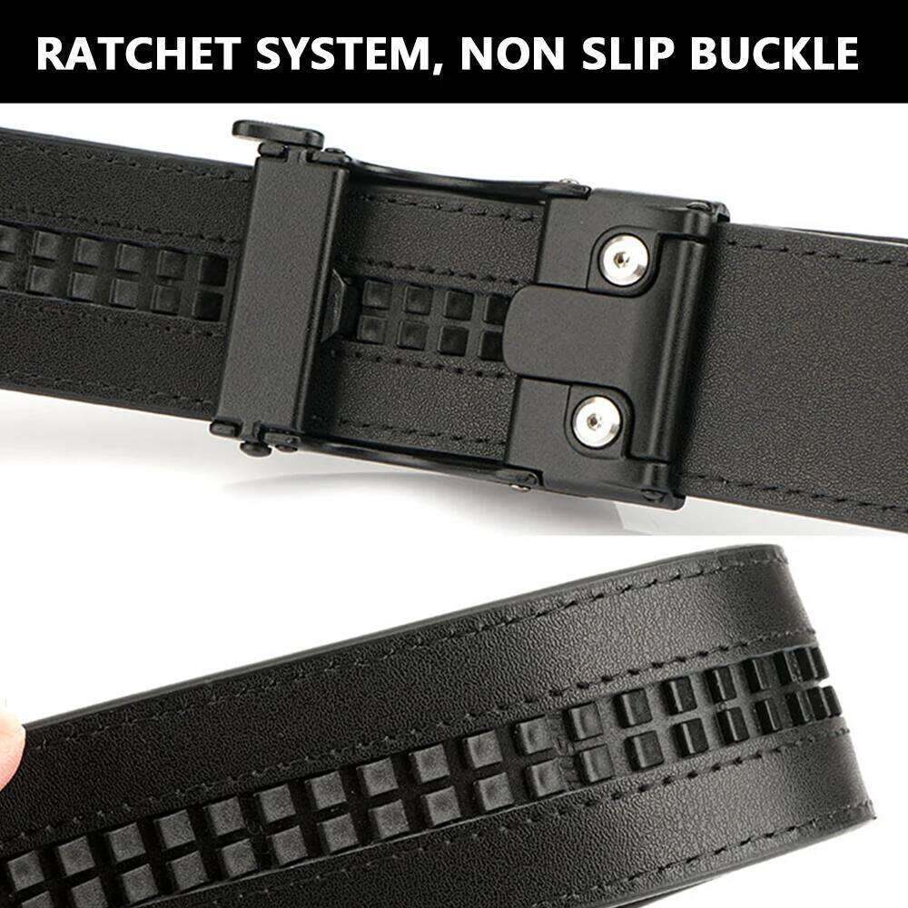 TUSHI Official Policemen Leather Tactical Strong Military Army Rust-Proof Metal Quick Release Buckle Outdoor Work Belt Y260225