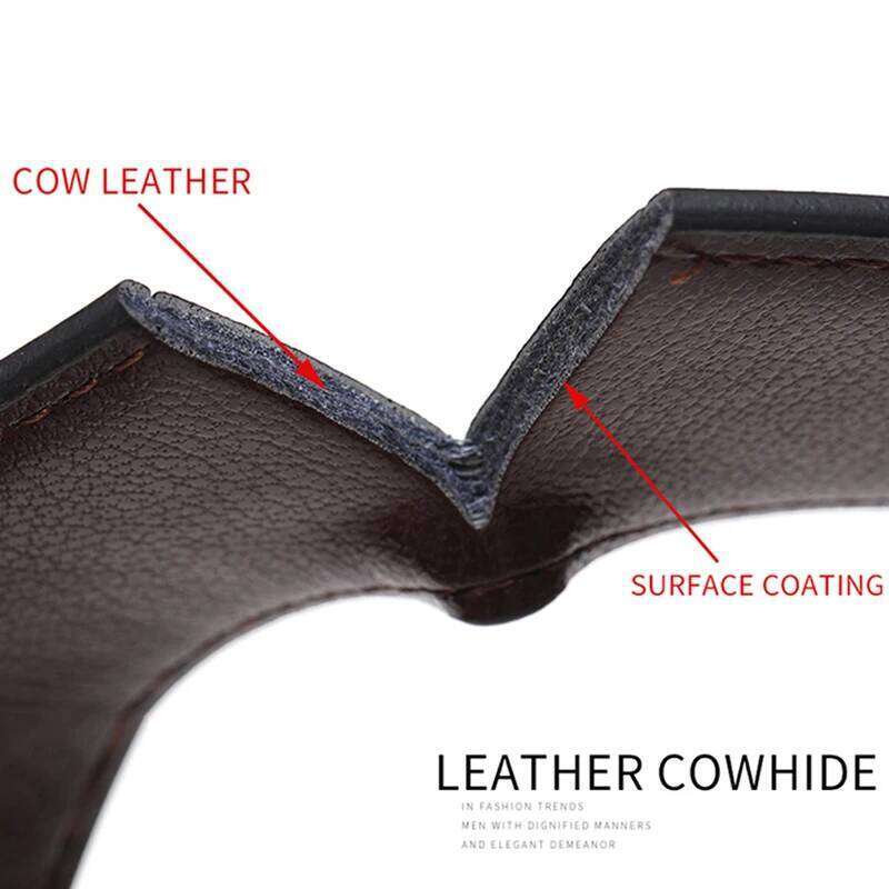 New Genuine Leather Belt 100cm 110cm 120cm 130cm 140cm 150cm Reversible Buckle Brown and Black Business Dress Belts for Men Y260225