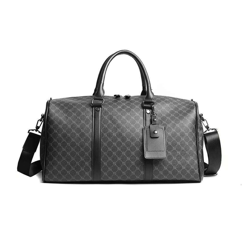 2026 New Plaid Travel for Men Large Capacity Short-Distance Business Trip Tote | Trendy Handheld Shoulder Bag Y260225