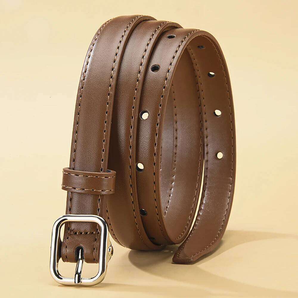 Square PU Belt with Simple Dress Jeans Accessories Fashion Women's Birthday Party Gifts Y260225