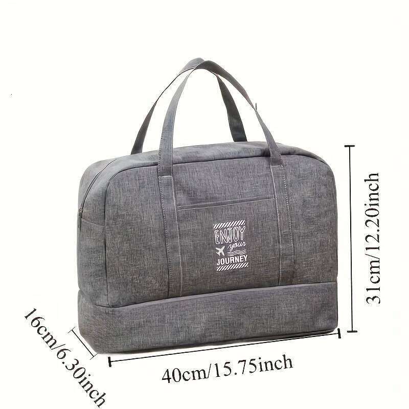 Women's Fashion Foldable Travel Bag - Large-Capacity Canvas Tote for Weekend Overnight Trips Y260225